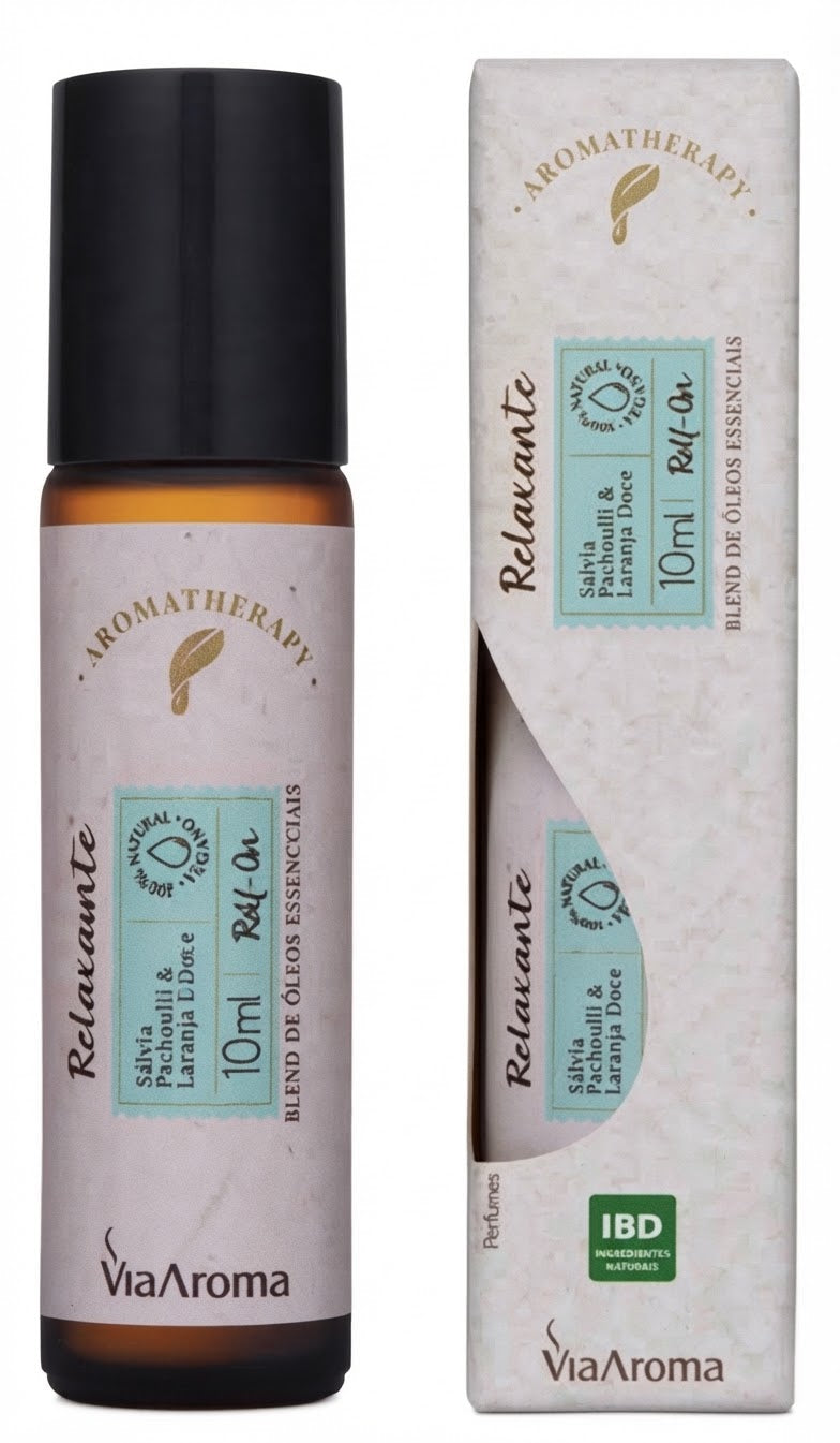 Blend De Óleo Essencial Relaxante Roll-on Via Aroma 10 Ml
