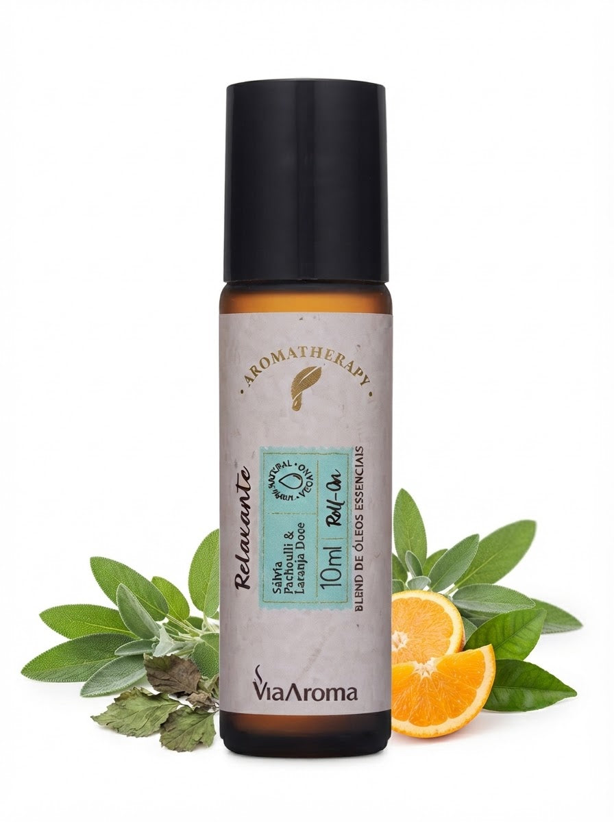 Blend De Óleo Essencial Relaxante Roll-on Via Aroma 10 Ml