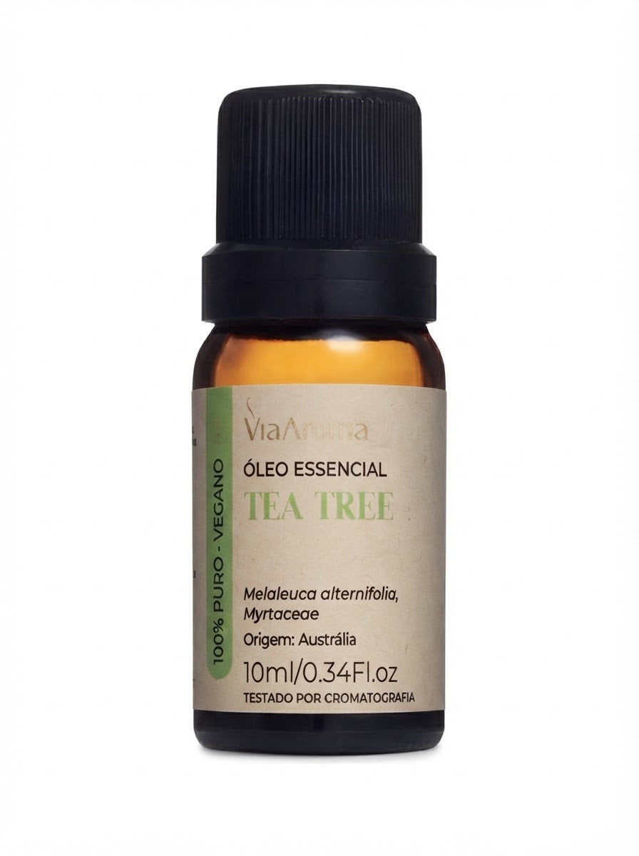 Óleo Essencial Melaleuca Tea Tree 10ml Via Aroma - 100% Puro