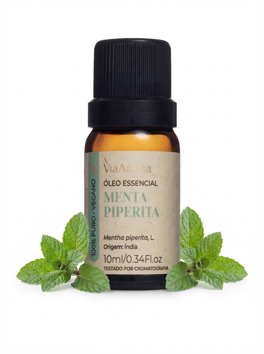 Óleo Essencial De Menta Piperita Via Aroma 100% Natural Puro